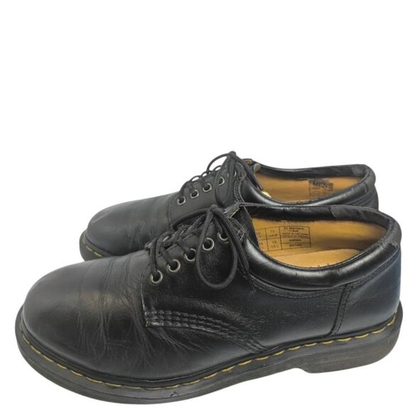 Dr. Martens Black Leather Oxford Lace Up Shoes Men's 11 - Picture 3 of 7